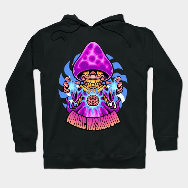 Magic mushroom Hoodie by Ferawela store